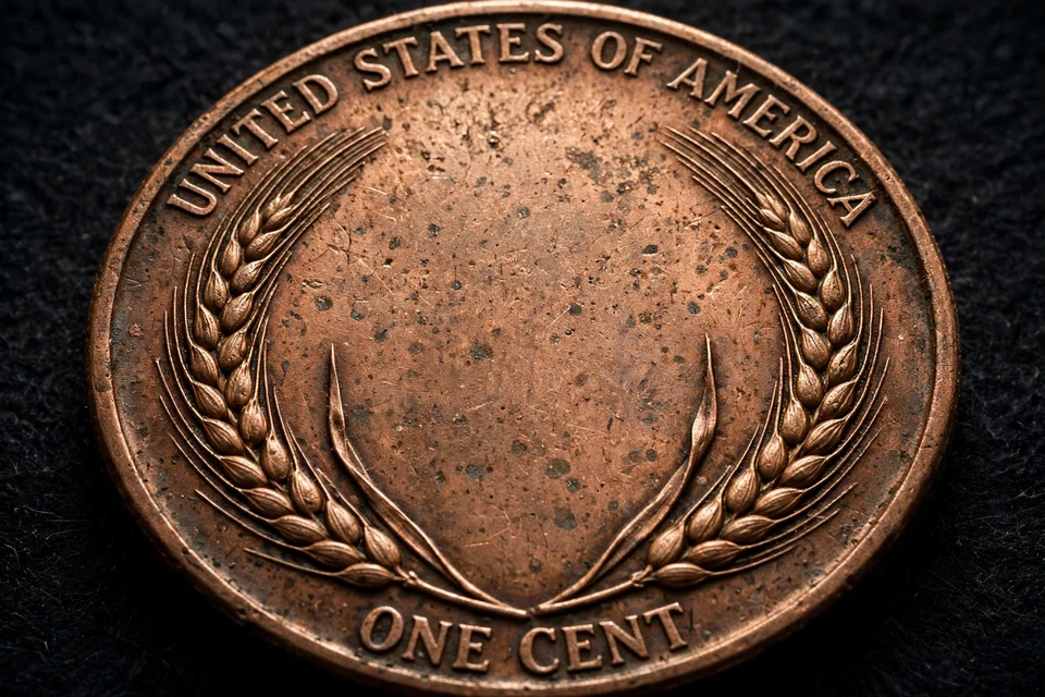 Wheat reverse of a 1943 cent