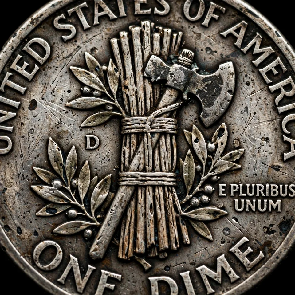 1916-D Mercury dime reverse with D mint mark worth up to $207,000